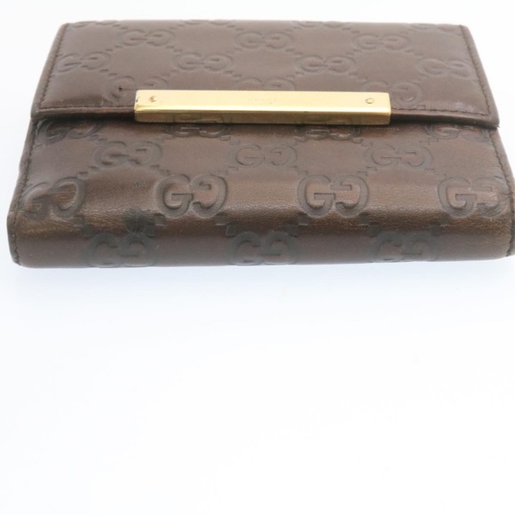 GUCCI Guccissima GG Wallet Leather Brown - Picture 8 of 14